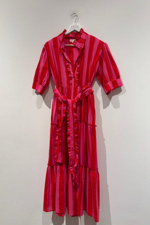 Annick cotton dress - Pink Stripes