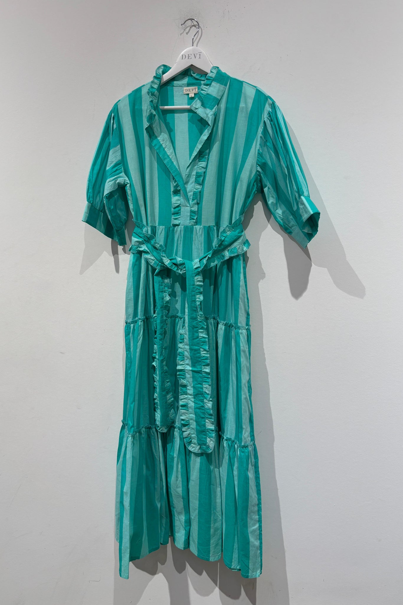 Annick cotton dress - Blue Stripes