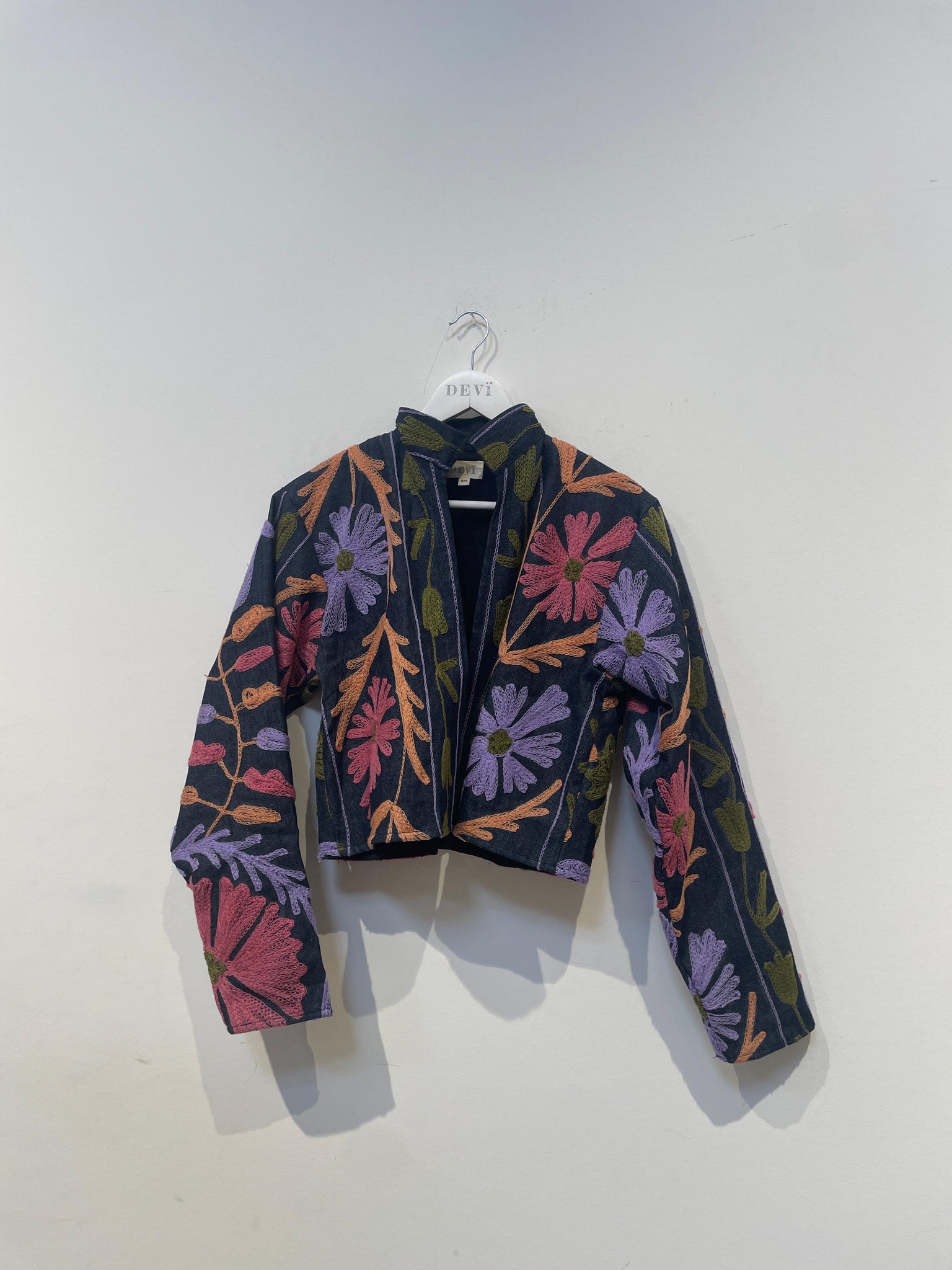 Jeans Love Letter Reversible Jacket - Bloom - Size S/M