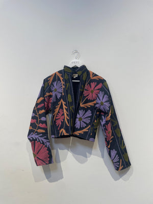 Jeans Love Letter Reversible Jacket - Bloom - Size S/M