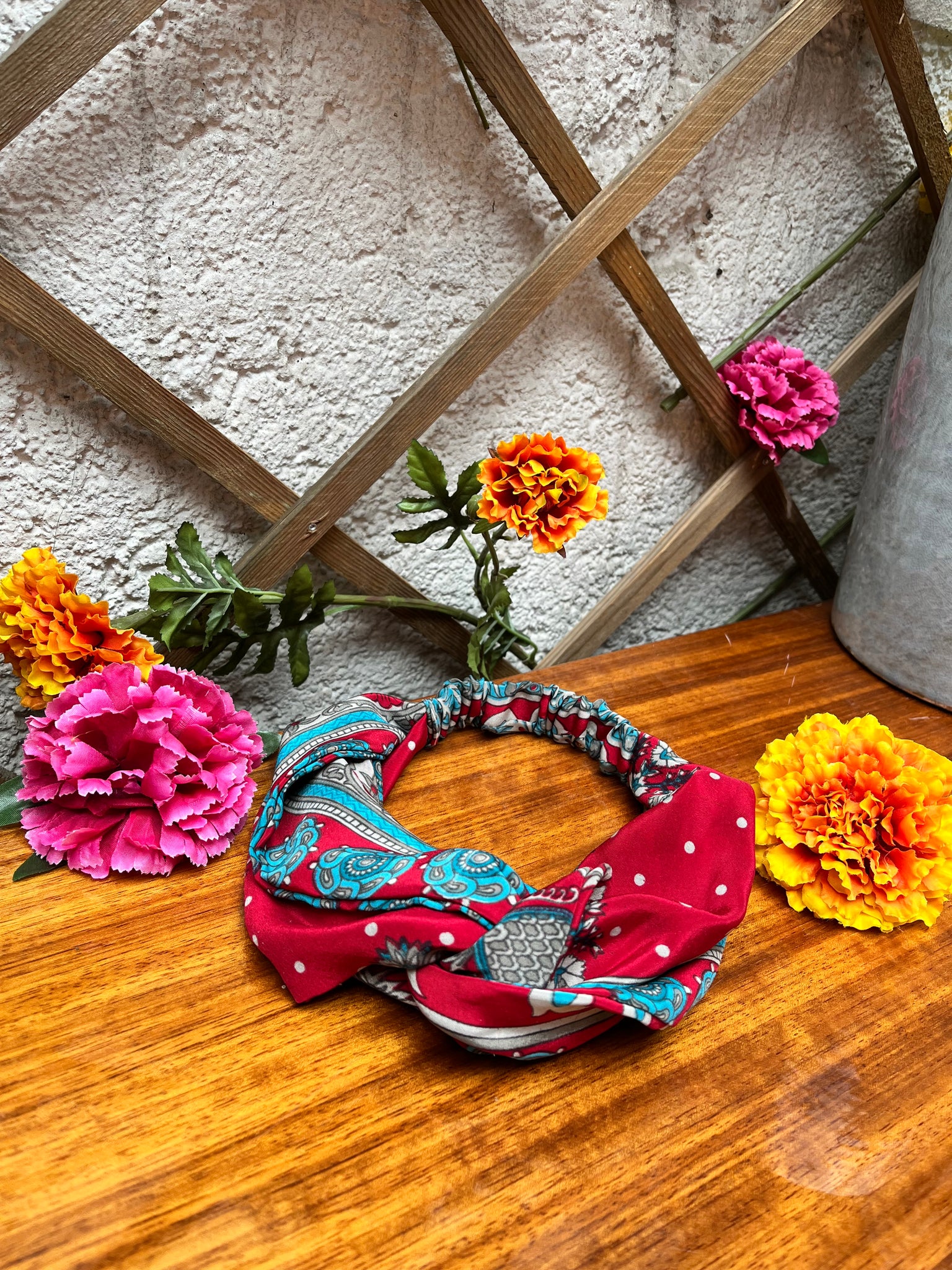 Frida Headband - red folklore