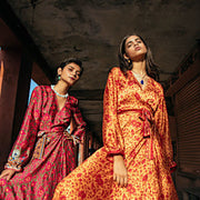 Sari Madhu Wrap Dress Long/Long